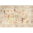 thumbnail image 1 of Ahgly Company Machine Washable Indoor Rectangle Traditional Peach Beige Area Rugs, 2' x 5', 1 of 7
