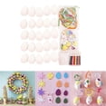 thumbnail image 4 of de artesanía de huevos de Pascua artificiales, manualidades de bricolaje, huevos en falsos de espuma, con de acuarela, adornos colg, 4 of 9