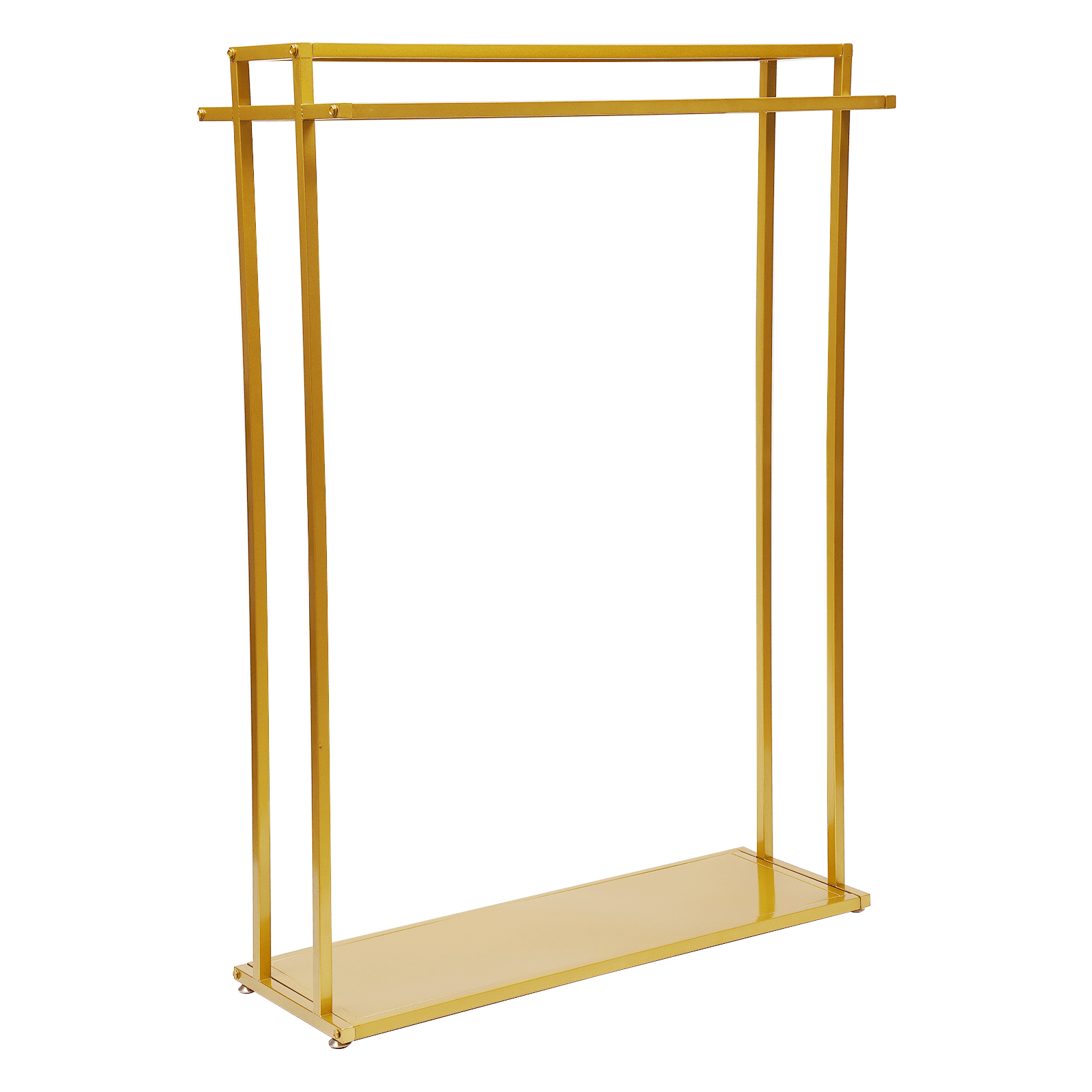 Oukaning Metal Garment Rack Large Capacity Clothes Rack Clothes Hanger