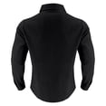 thumbnail image 5 of SOOMLON Long Sleeve Button up Shirts for Men Big and Tall Lapel Dress Shirt Casual Linen Tops Fall Fashion Clothes, 5 of 9