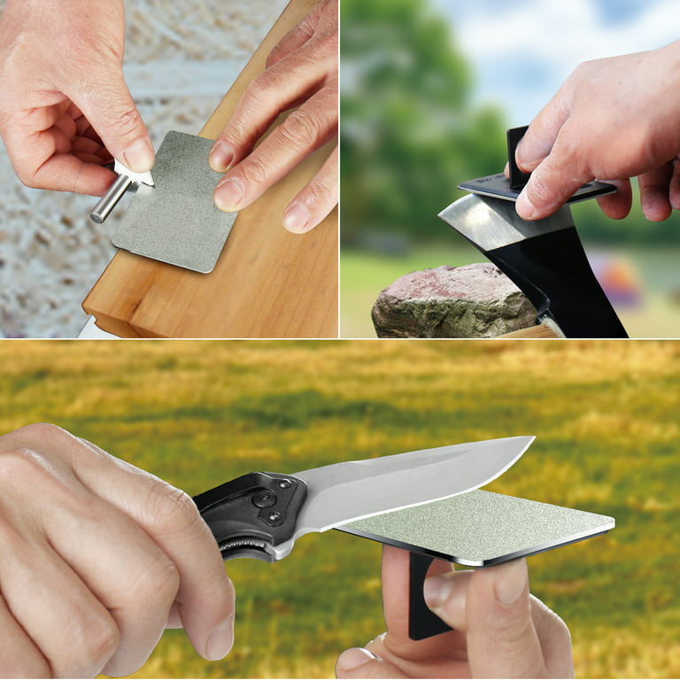 SHARPAL 116N Credit Card Size Diamond Sharpening Stone Knife Sharpener  Kit丨Home and Garden Tool Sharpener (3-Pack: Coarse/Fine/Extra Fine)
