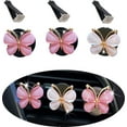 thumbnail image 4 of Colorful Car Aroma Diffuser Clip, Exquisite Color Butterfly Car Air Outlet Freshener Perfume Clip Car Interior Aroma Diffuser Decoration-(Pink And White 3 Packs), 4 of 8