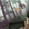 thumbnail image 5 of Sheer Curtains 72 inches Long, Green Fog Forest Nature Wood Wild Trees Light Filtering Sheer Window Curtains Rod Pocket Voile Drapes for Bedroom Living Room, 52"W x 72"L 2 Panels, 5 of 7