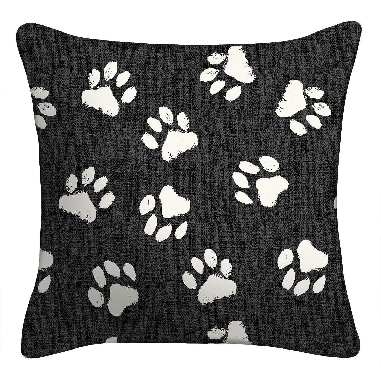Mainstays 16" x 16" Love Lives Here Decorative Outdoor Throw Pillow, Black