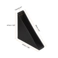 thumbnail image 2 of Uxcell 20Pack Corner Protectors 12x66mm Plastic Triangle Corner Guards Cushion, Black, 2 of 6
