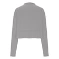 thumbnail image 5 of Hxlamzoo Women's Long Sleeve Tees Round Neck Casual Solid Basic Comfort Laid-Back Top, 5 of 8