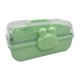 thumbnail image 4 of Organizador de accesorios para el cabello, caja organizadora de joyas con asa, multiusos para manualidades. Verde, 4 of 9