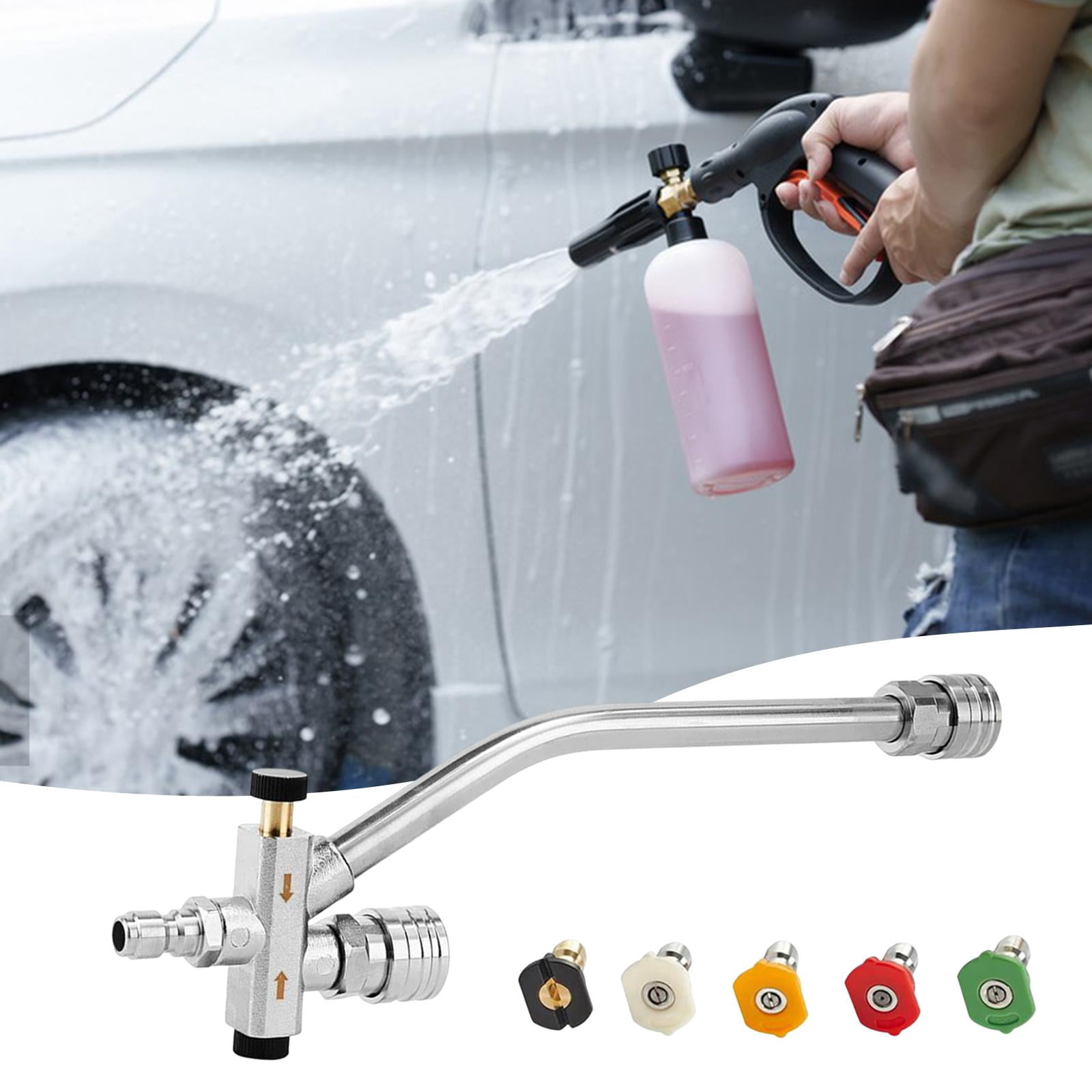 Fzaqwen Foam Cannon Double Connector Accessory 5 Sprayer Nozzles Convenient 1/4 inch for