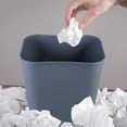thumbnail image 3 of Raindrops Compact Office Trash Can Garbage Bin Bathroom Waste Basket Trash Container, 3 of 7