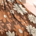 thumbnail image 3 of Brown Daisy Flower Floral Pattern Blanket,Comfortable Soft Flannel Throw Blanket,All Season,Warm Lightweight Blankets for Sofa Bed Couch Living Room Chair,30"x40", 3 of 4