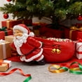 thumbnail image 4 of Upgraded Christmas Santa Claus With Candy Bowl And Bells Bag Decorative Figurine W, 4 of 9