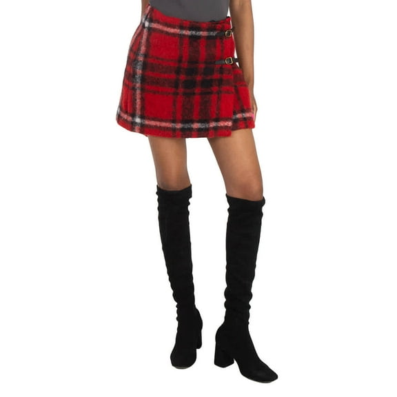 Polo Ralph Lauren Plaid-Check High-Waist Mini Skirt, Brand Size 4 (US Size 0)