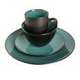 thumbnail image 2 of Gibson Soho Lounge Round 16-Piece Dinnerware Set - Teal, 2 of 6