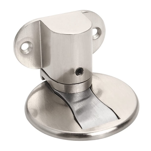 Tope de puerta magnético innovador, diseño invisible, acero inoxidable resistente, fuerte retención magnética para varios tipos de puertas, impermeable, reutilizable, orificios para tornillos