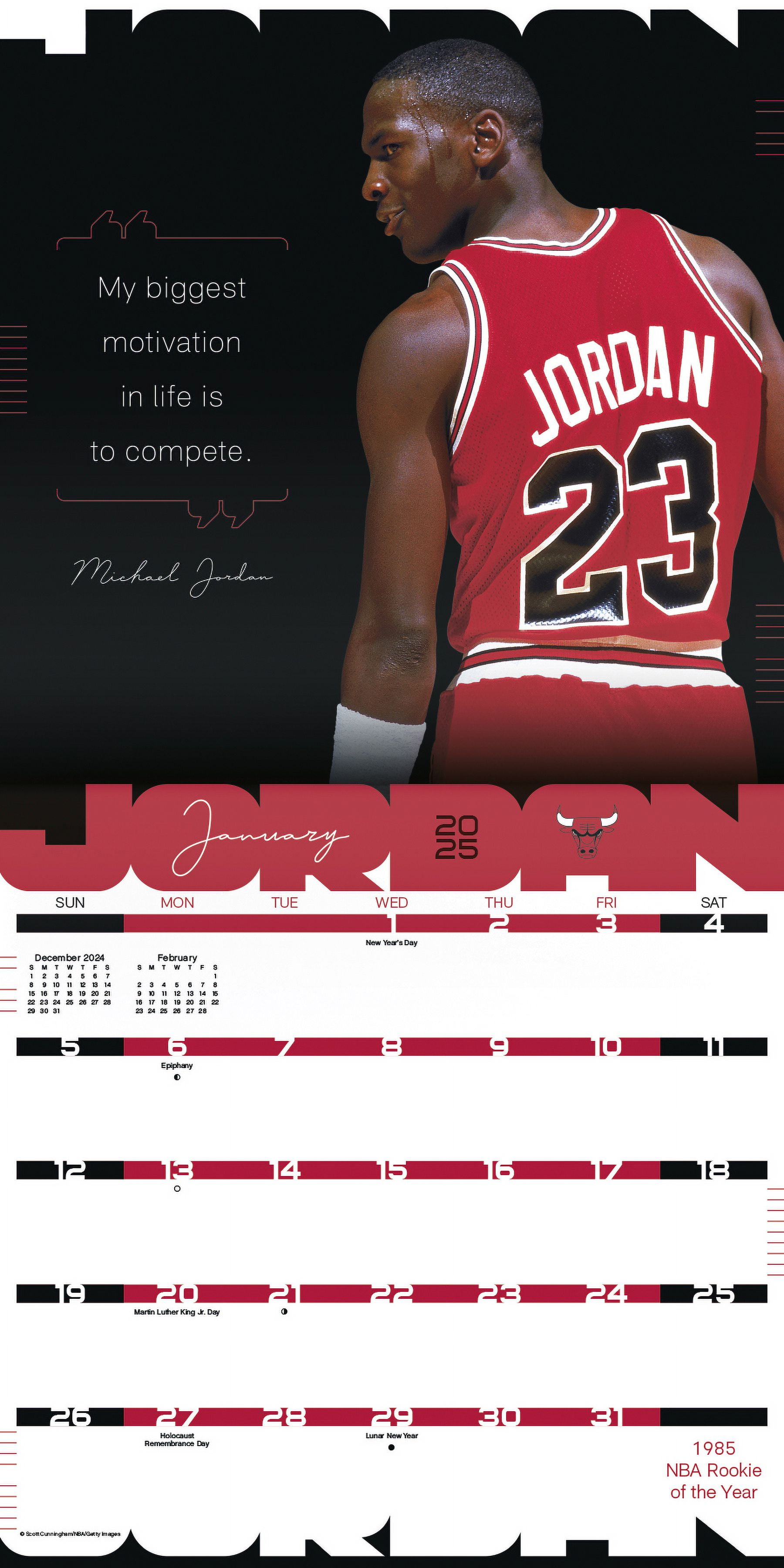 2025 Michael Jordan Wall Calendar
