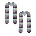 thumbnail image 2 of Fotbe Spring Flower Seasonal Printed Class of 2024 Graduation Stole, 2 of 7