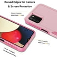 thumbnail image 4 of For Samsung Galaxy A03S A13 A14 A23 A32 A34 A53 A54 5G Case,Njjex 2 in 1 PC Phone Case ,Rubber & Rugged Shockproof Full Body Protection Case Cover-Rose Pink, 4 of 6