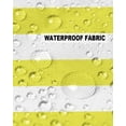 thumbnail image 5 of Pack of 2 Outdoor Pillow Covers, Yellow and White Stripes Waterproof Square Throw Pillowcase Cushion Decorative Pillow Covers for Couch Patio Tent, 24x24 in, 5 of 6