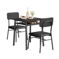 thumbnail image 2 of Kojooin 3-Piece Dining Table Set, Small Wood Kitchen Table with Upholstered Chairs and Storage Rack, 2 of 8