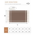 thumbnail image 2 of Pure Brown Bathroom Rug 2'x3', Simple Solid Color Low Profile Front Entryway Rug with Tassels, Woven Cotton Washable Kitchen Mat Carpet for Foyer Bedroom Back Door Decor, 2 of 9