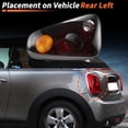 thumbnail image 3 of Cubierta de lente de luz trasera Unique Bargains para Mini Cooper R50 R53 2004-2006 LCI Cubierta de lámpara trasera de color ahumado reemplazo 63217166955/63217166957, 3 of 6