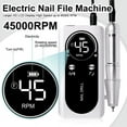 thumbnail image 2 of Professional 45000RPM Electric Portable Nail Drill Machine Rechargeable Low Noise Nail Sander File for Manicure Salon Tool, 2 of 6