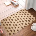 thumbnail image 6 of 1pc Gingerbread Men Absorbent Non-Slip Bathroom Thickened Flannel Rug Decor,Soft,Quick Drying,Suitable For Indoor/outdoor Use,Bathrooms,Bedrooms,Kitchens,Terrace,Laundry Rooms,16"x24", 6 of 9