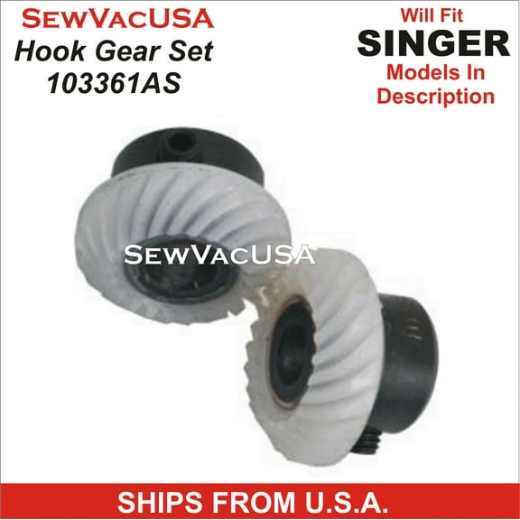 (New Style) Hook Gear Set 103361AS Fits Singer Singer Machines InDescription