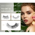thumbnail image 4 of Natural Lashes Half Lashes Natural Look False Wispy Eyelashes Clear Band Lashes Pack 3D Faux Mink Lashes 7 Pairs C03, 4 of 15