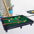 thumbnail image 1 of Juego de mesa de billar portátil, con bolas de juego Juego de mesa de billar de mesa para escritorio interior M Macarena Juego de billar, 1 of 8