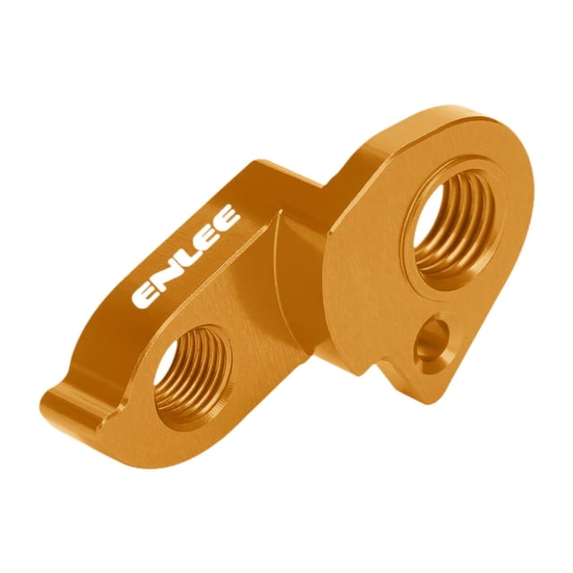 Lipstore Bike Rear Derailleur Hanger Extend Aluminum Alloy Accessory for Mountain Road Cycling Portable Professional Component Parts Gold