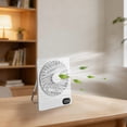 thumbnail image 6 of WKSCLPAI Powerful Desktop Rechargeable Fan with Mini Silent Portable Design, Small Desk Fan for Office Dormitory and Home Use in Ivory White, 6 of 8