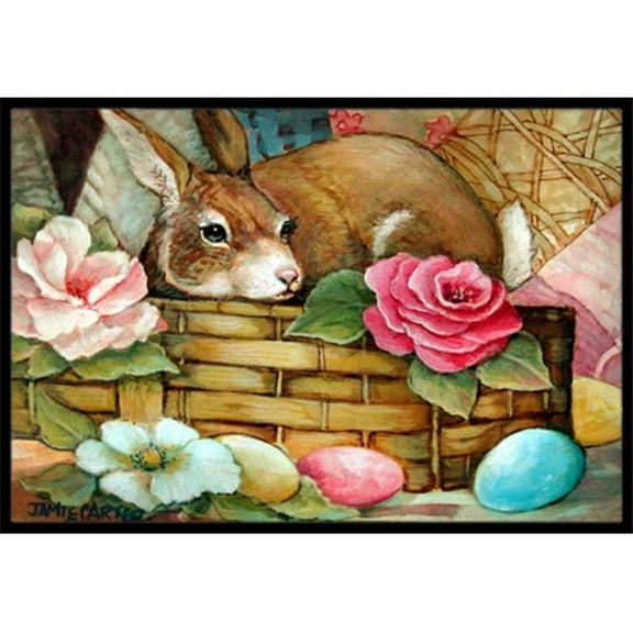 A Touch Of Color Rabbit Easter Indoor & Outdoor Mat, 24 x 36 in.