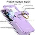 thumbnail image 4 of For Samsung Galaxy Z Flip5 5G Shockproof Hinge Protection With Ring Holder Stand Screen Rugged Case Cover, 4 of 5