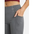 thumbnail image 3 of BALEAF Women's 12" Atheltic Long Shorts Knee Length High Waisted Bermuda Shorts with Pockets Gray XXL, 3 of 6