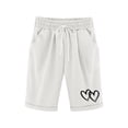 thumbnail image 3 of WhouRiu Toddler Girls' Shorts Breathable Elastic Waist Loose Fit Shorts Kids Summer Beach Half Pants White,Sizes 3-4, 3 of 3