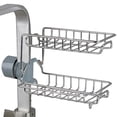 thumbnail image 1 of Faucet Storage Rack Rustproof Hanging Faucet Sink Organizer Sink Sponge Holder, 1 of 10