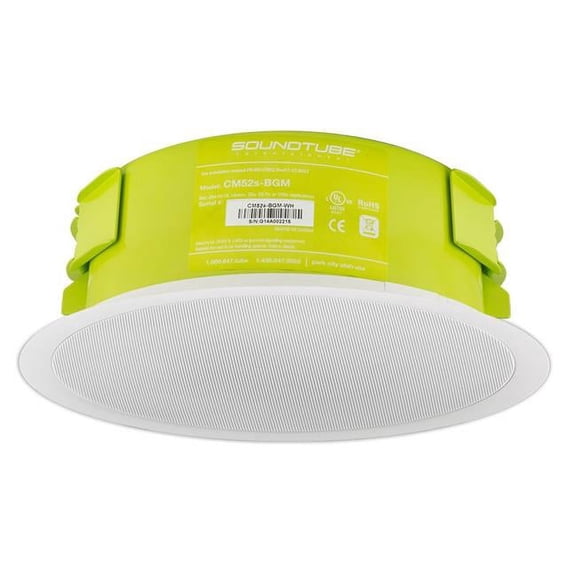 SoundTube IPD-CM52S-BGM-WH 5.25 in. IP-Dante Addressable Speaker, White