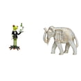 thumbnail image 1 of Escultura Creativa De Animal, Figura Decorativa De Mesa Para Chimenea, Entrada, Estante, Regalo De Cumpleaños, Estatua De Elefante De Madera Tallada A Mano Rústica, Recuerdo, Figura Tallada, 1 of 8