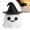 A, variant on Halloween Ghost Figurine Resin Statue With Black Hat, Cute Tabletop Decoration Ornament For Home Office Shelf Garden Party Display