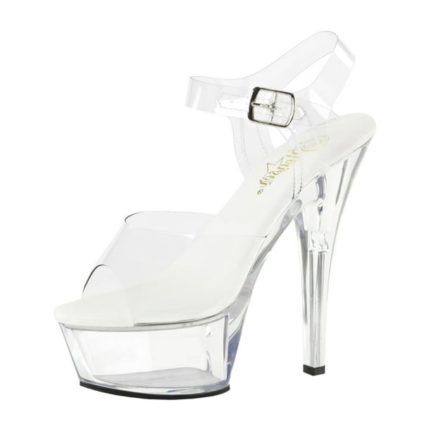 clear open toe heels