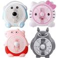 thumbnail image 1 of Venta al por mayor de dibujos animados Hello Kitty 220 V refrigerador de escritorio ventilador caja de engranajes tipo escape portátil pequeños ventiladores de mesa eléctricos, 1 of 4