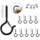 thumbnail image 2 of 20 Pcs Hanger, Screw Hooks For Outdoor String Lights, Safety Buckle Design, Easy Release, 2 of 5