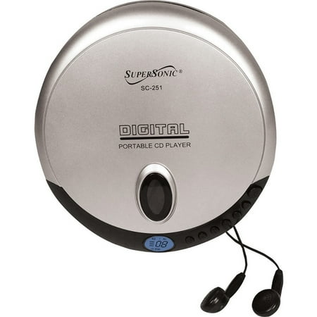 Supersonic SC-251 Portable CD Player (Best Portable Cd Player 2019 Uk)