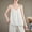 White, variant on Endives Women's Tanks Camisole Cotton Linen Tank Top Thin V Neck Vest Loose Slimming Top Base Shirt For Women White