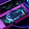 thumbnail image 6 of Desk Mat Decor Night Forest Large Gaming Mouse Pad Starry Sky with Moon Mousepad for Computer Office Keyboard Mat Laptop Big Mouse Pad Cute Desk Decor 31.5x11.8 in, 6 of 6
