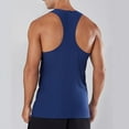 thumbnail image 5 of Fgnfyis Men's Athletic Tank Tops for Summer Sports Fitness Quick Drying Breathable Sleeveless T-Shirt Vest for Basketball Running Outdoor Training Mens Tops Navy M, 5 of 7