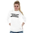 thumbnail image 4 of Found This Humerus Bone Doctor Pun Plus Size Long Sleeve Graphic Tee Shirt Brisco Brands 2X, 4 of 5