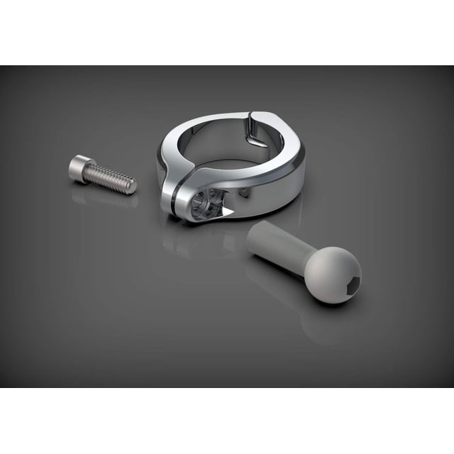 CIRO 1.5"" Soporte de barra de aluminio cromado (50134)