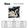 thumbnail image 5 of Swan with Unique Patterns - Set of 2 for Pillows Covers - Available in 16x16, 18x18, 20x20 Inches - Great for Throw Pillow Covers - Versatile for Various Occasions, 5 of 6